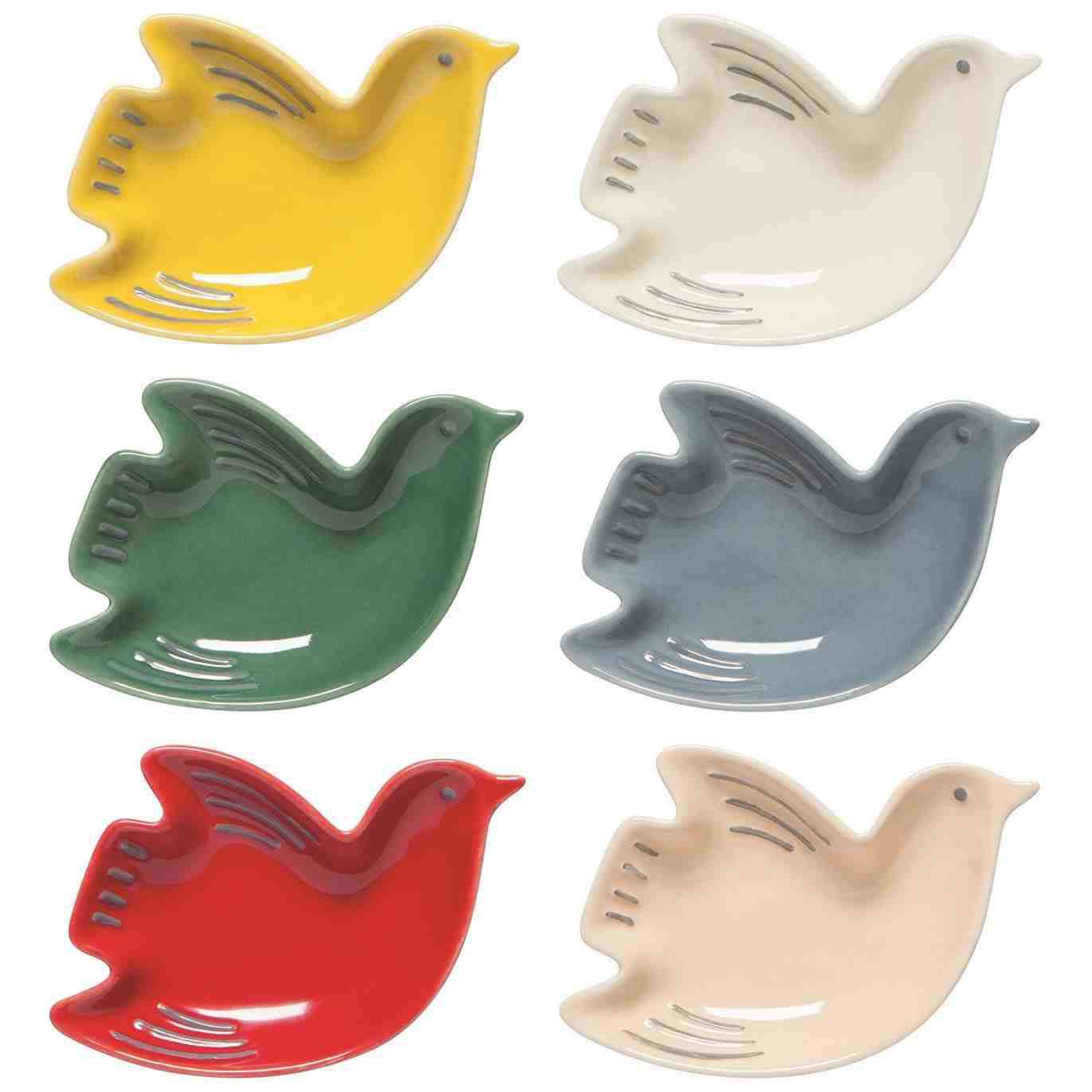 Danica Bird Shape Pinch Bowls Set Of 6