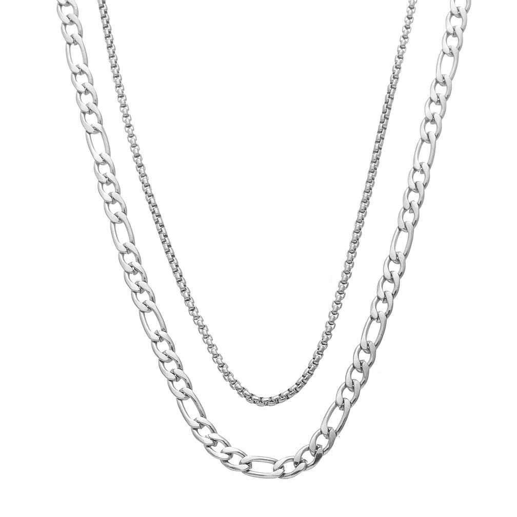 Silk & Steel Reflection Necklace
