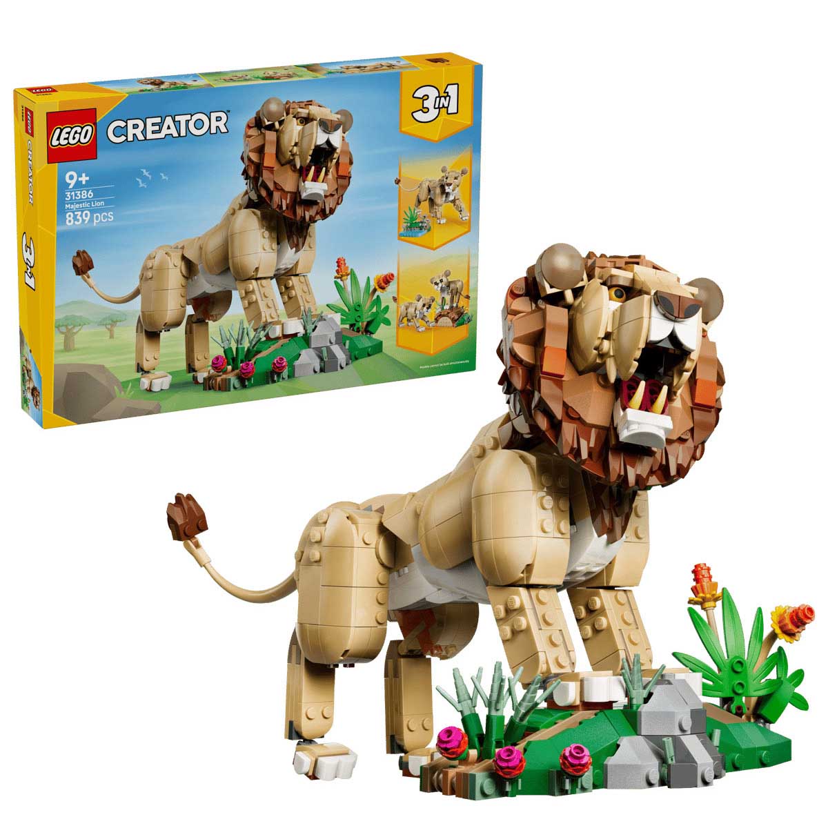 LEGO Creator 3-in-1 Wild Animals: Majestic Lion