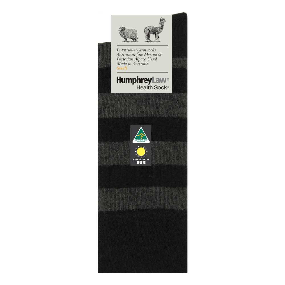 Humphrey Law Alpaca-Wool Stripe Sock - Med
