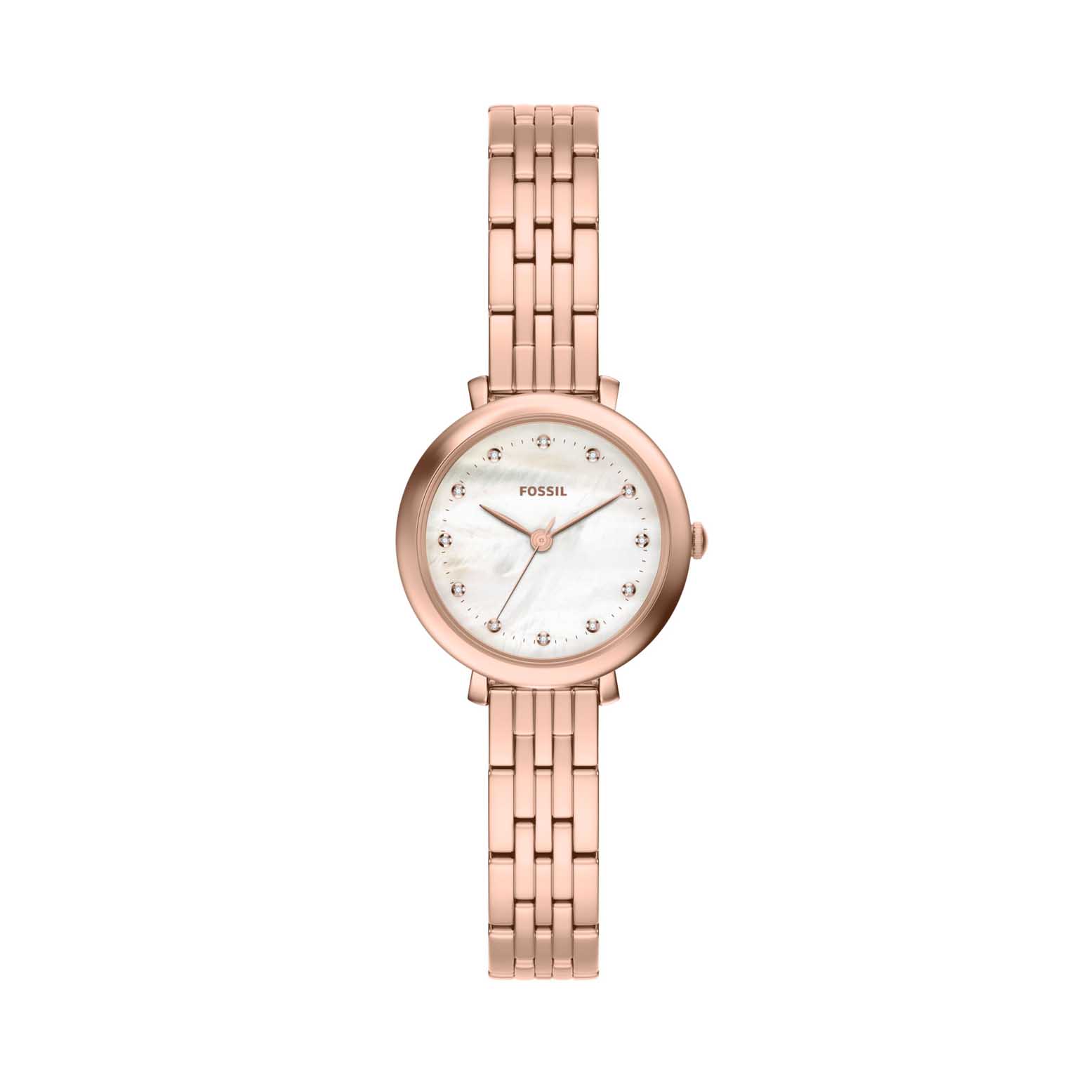 Fossil Heidi 26mm Three-Hand Rose Gold-Tone Stainless Steel Watch