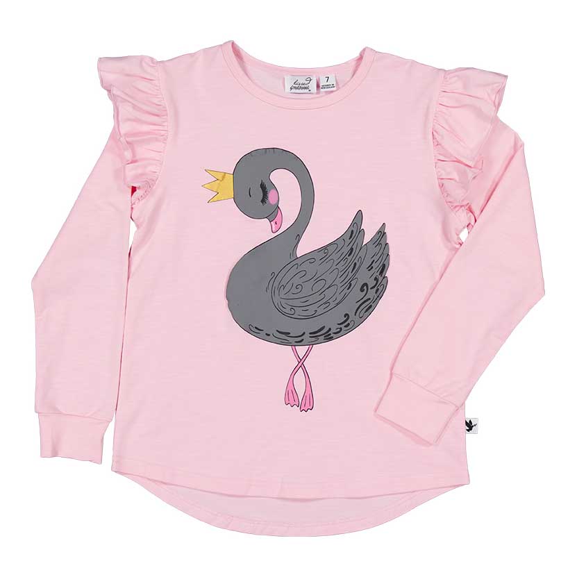 Kissed By Radicool Swan LS Tee