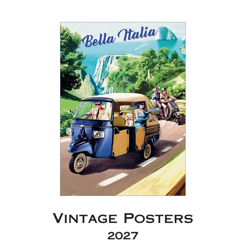 Istituto Fotocromo Vintage Posters Italiano Large Art Calendar 2027