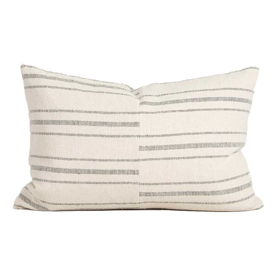 Baya Duke Cushion With Feather Inner - Sage 40x60cm
