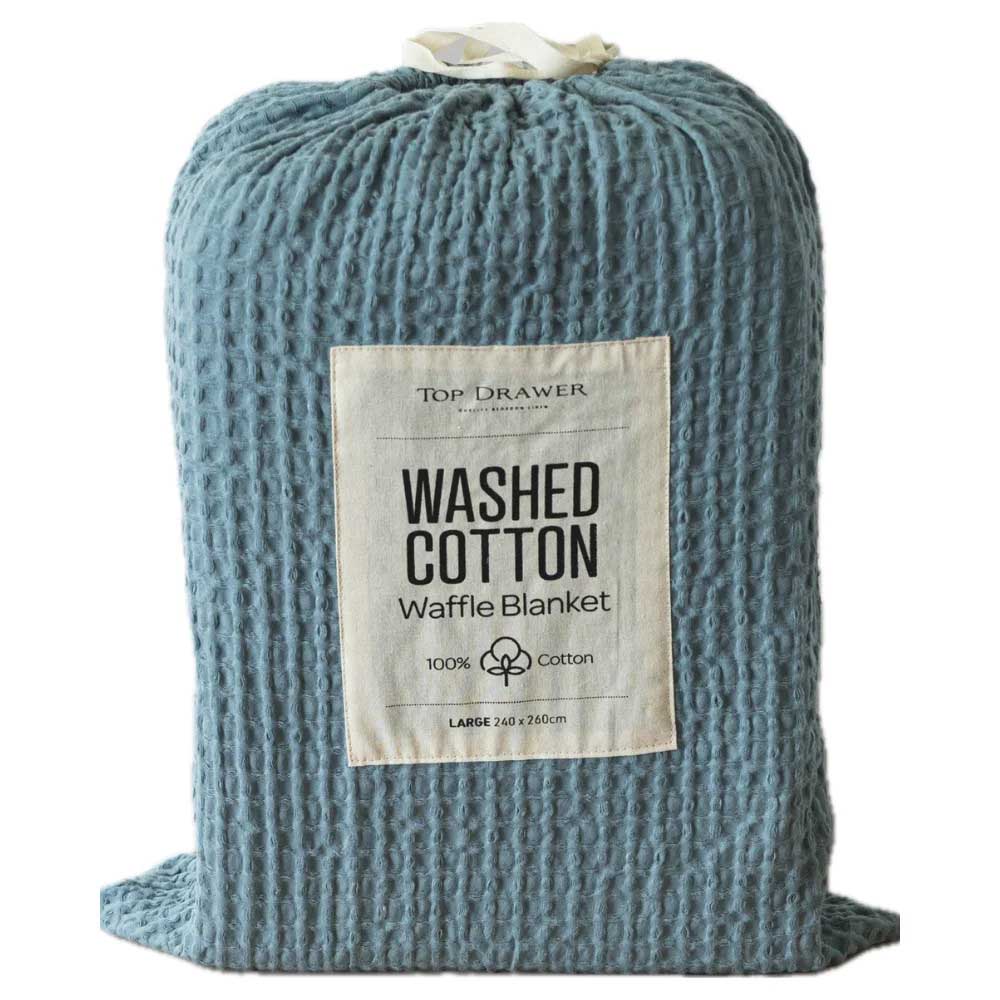 Top Drawer 100% Cotton Waffle Blanket Large