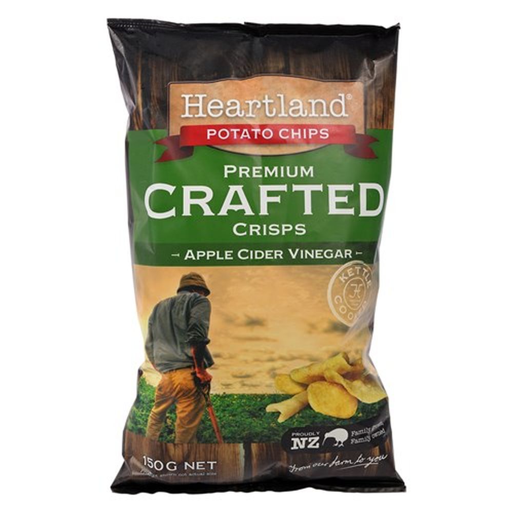 Heartland Apple Cider Vinegar Premium Crafted Crisps 150g