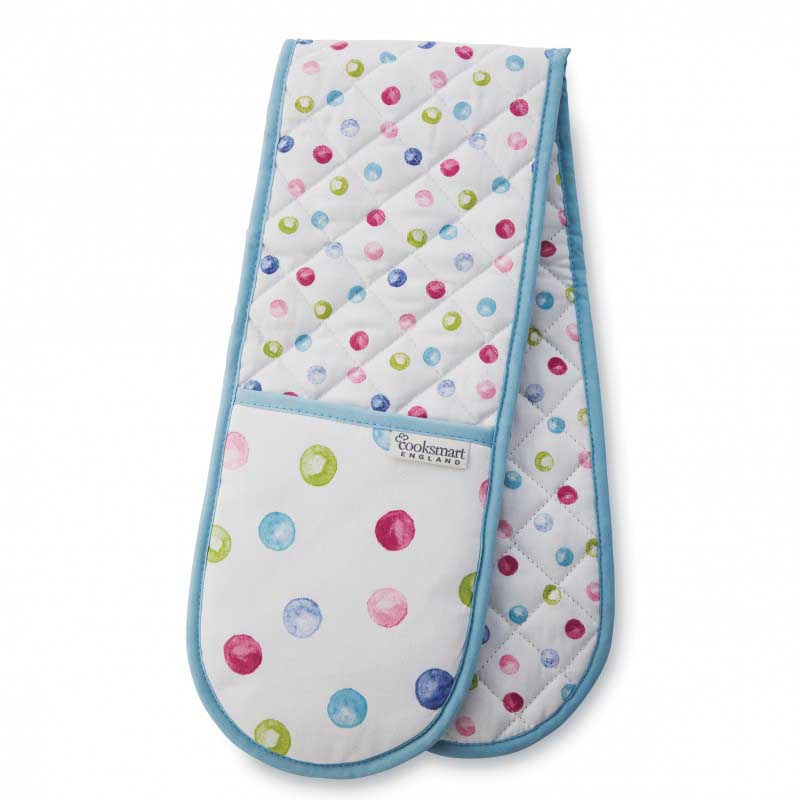 Cooksmart Spotty Dotty Double Oven Glove
