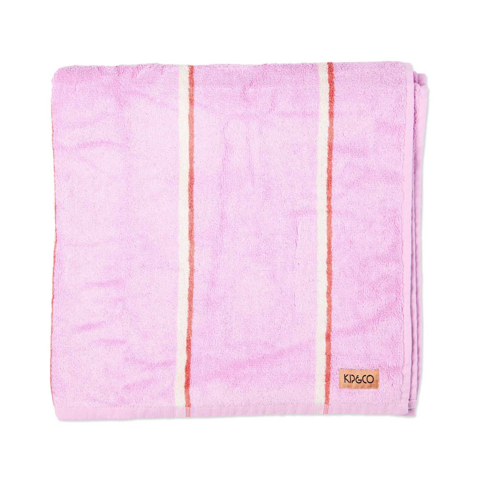 Kip&Co Lavender Field Stripe Bamboo Terry Bath Towel