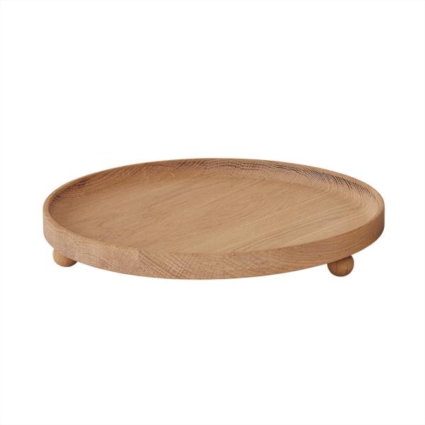 OYOY Inka Wood Tray Round Large Nature