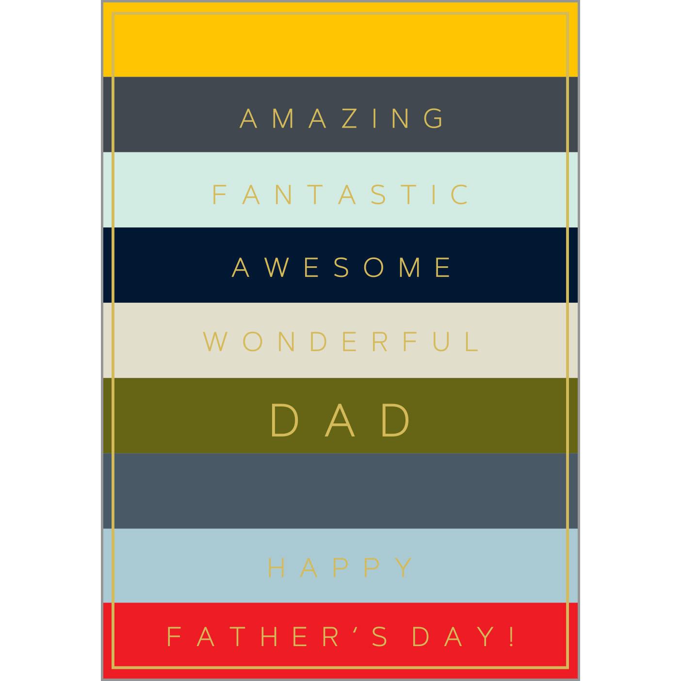 Image Gallery Amazing Fantastic Father's Day Card