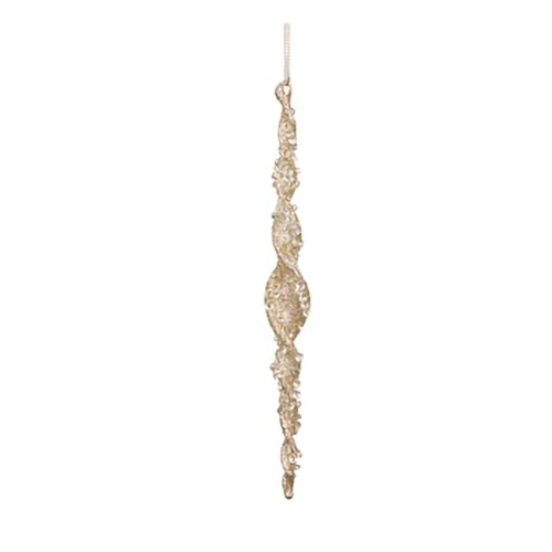 Goodwill Glass Jewel Twist Icicle Ornament 20cm