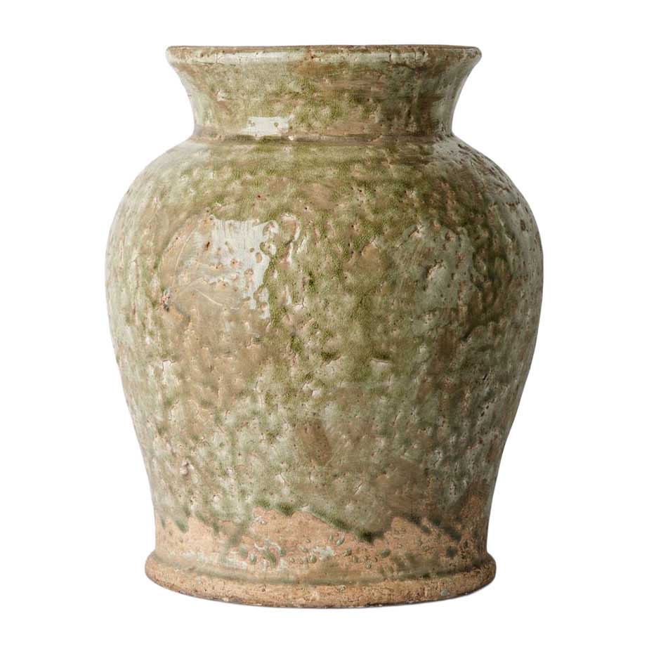 French Country Celadon Garden Vase