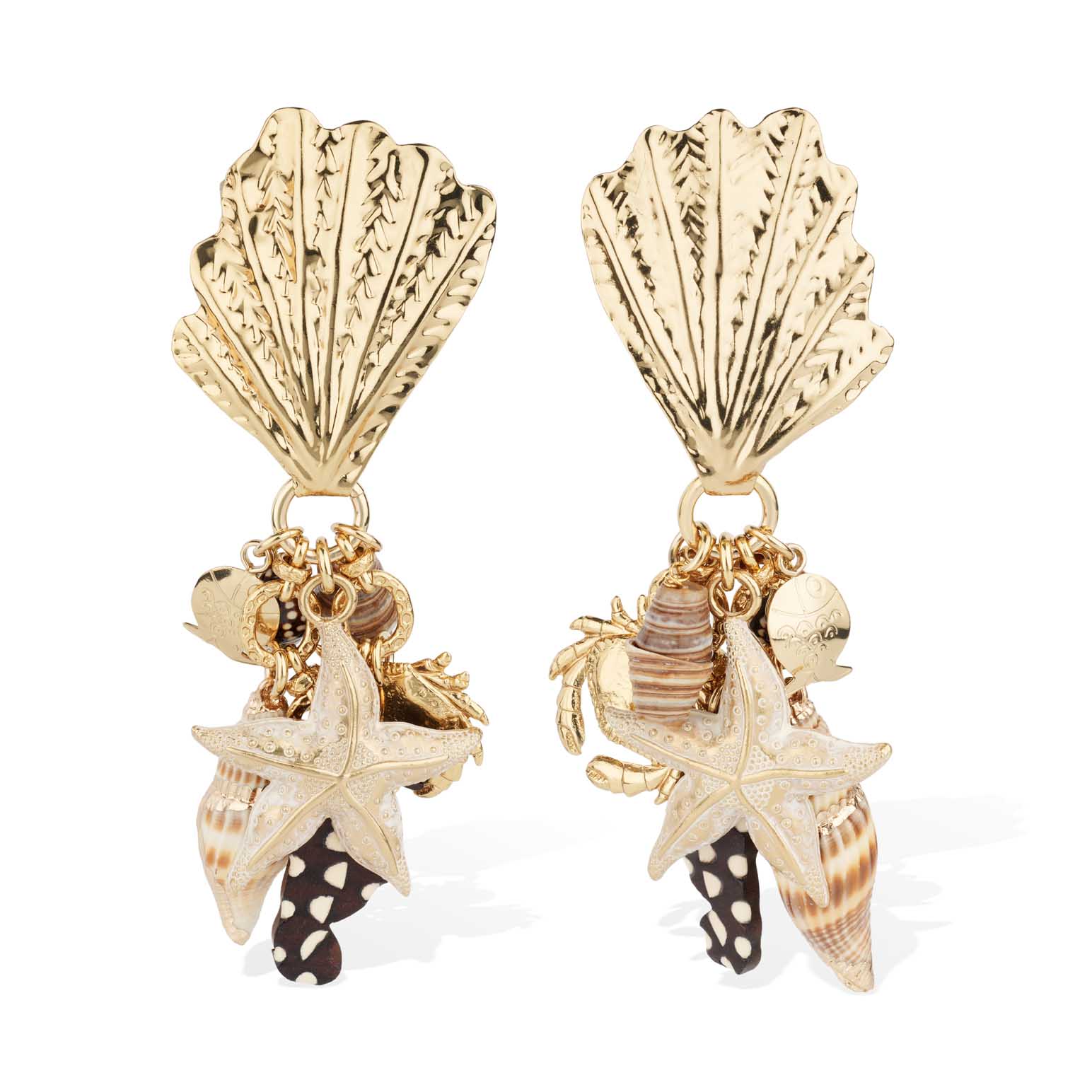 Gas Bijoux Shellita Clip On Earrings