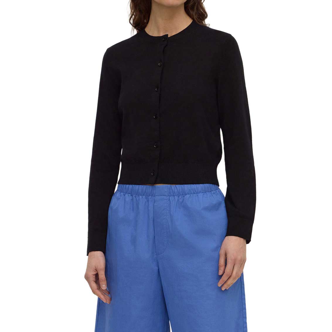 Assembly Label Orina Cotton Cashmere Cardigan Black
