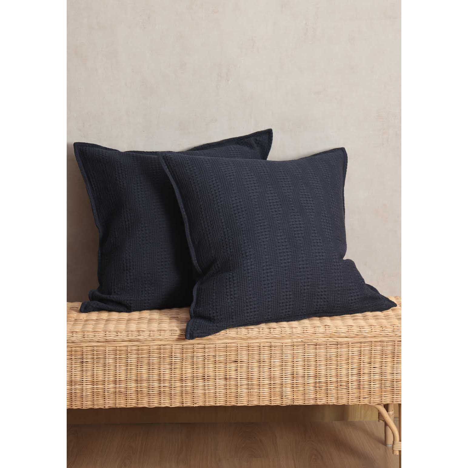 MM Linen Ansel Euro Set of 2 - Navy