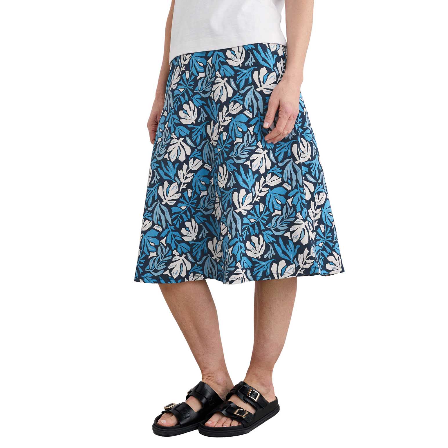 Seasalt Cornwall Rose Skirt Cut Out Seaweed Maritime
