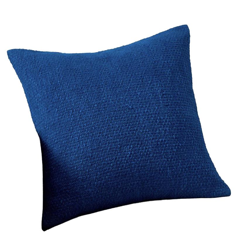 Pottery Barn Textured Solid Slub Cushion Cover 51cm Cobalt