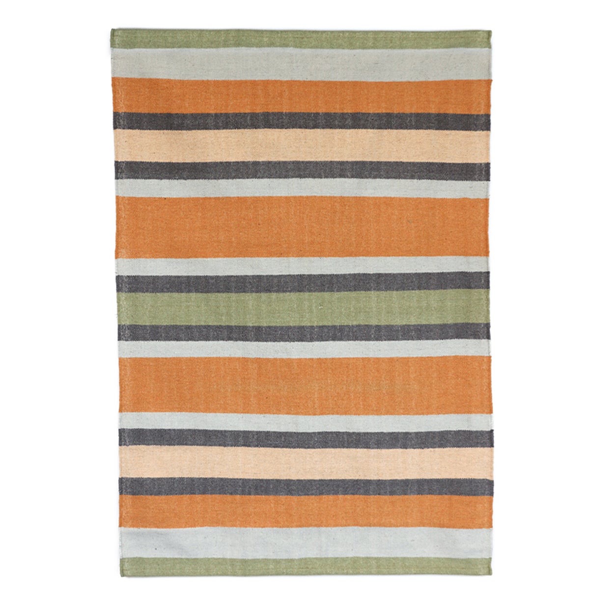 CC Interiors Orange/Green Multi Stripe Rug 120x180