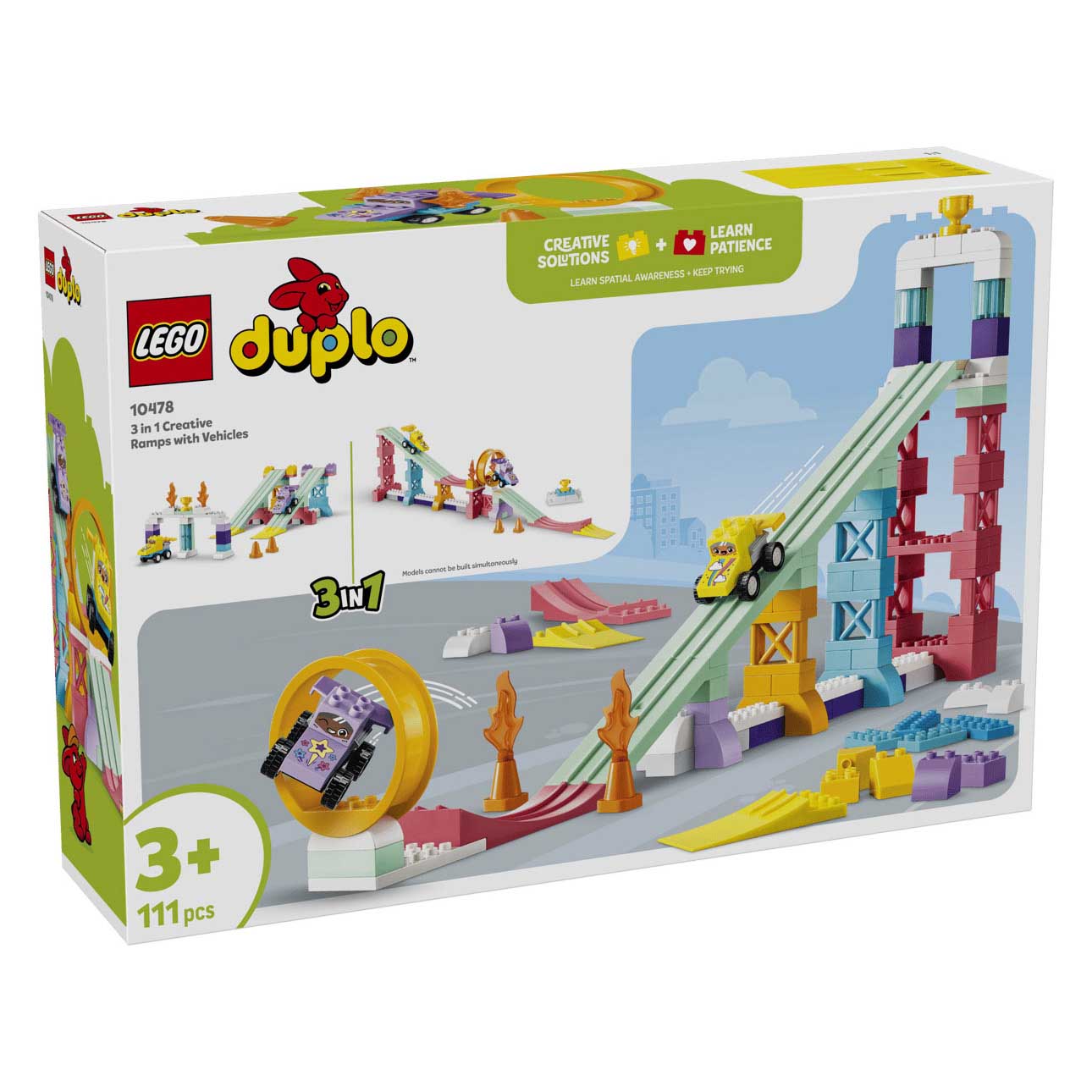 LEGO DUPLO&reg; 3-in-1 Creative Ramps with Vehicles