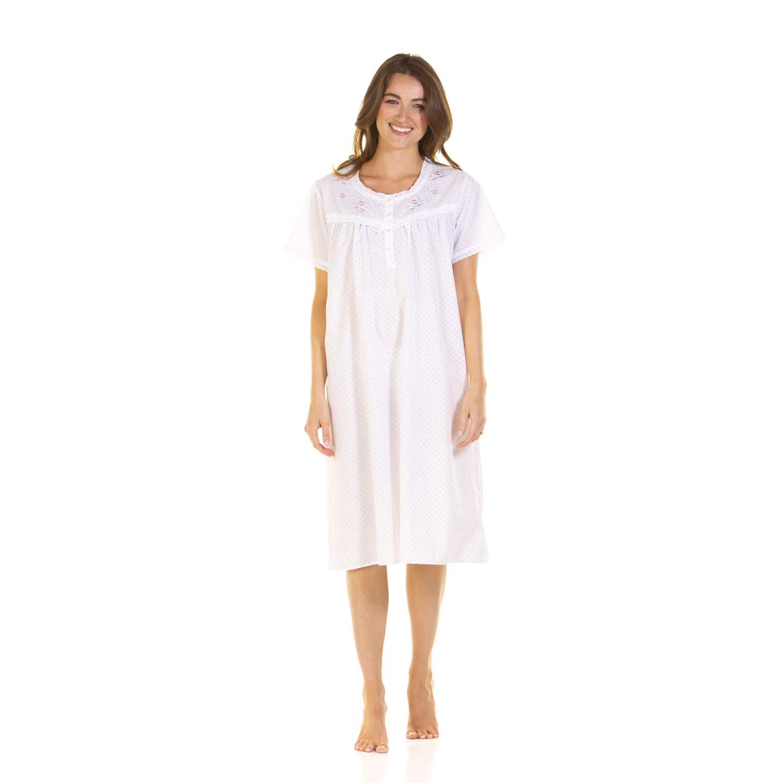 La Marquise Emily Dot Short Sleeve Nightdress