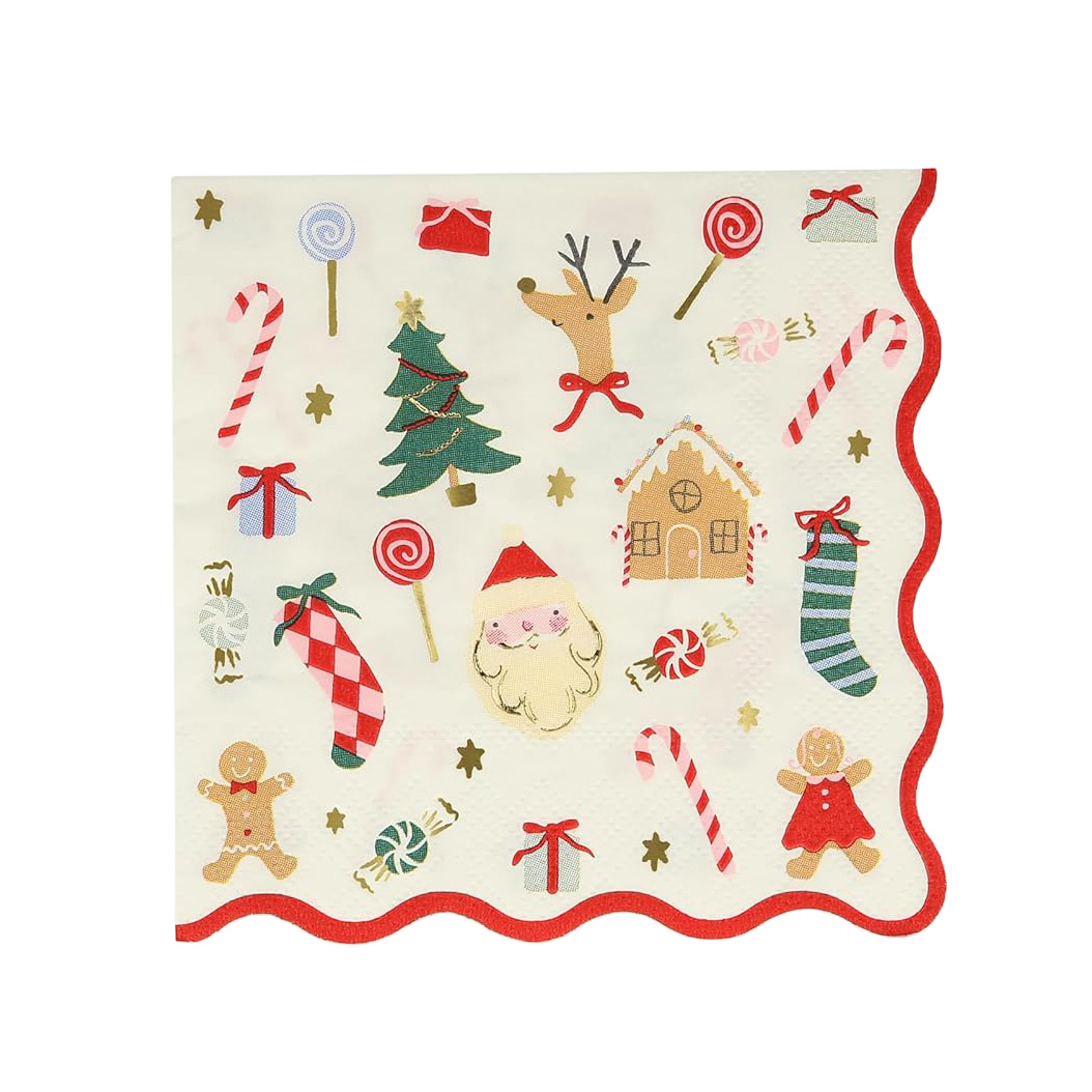 Meri Meri Jolly Christmas Small Napkins (x 16)