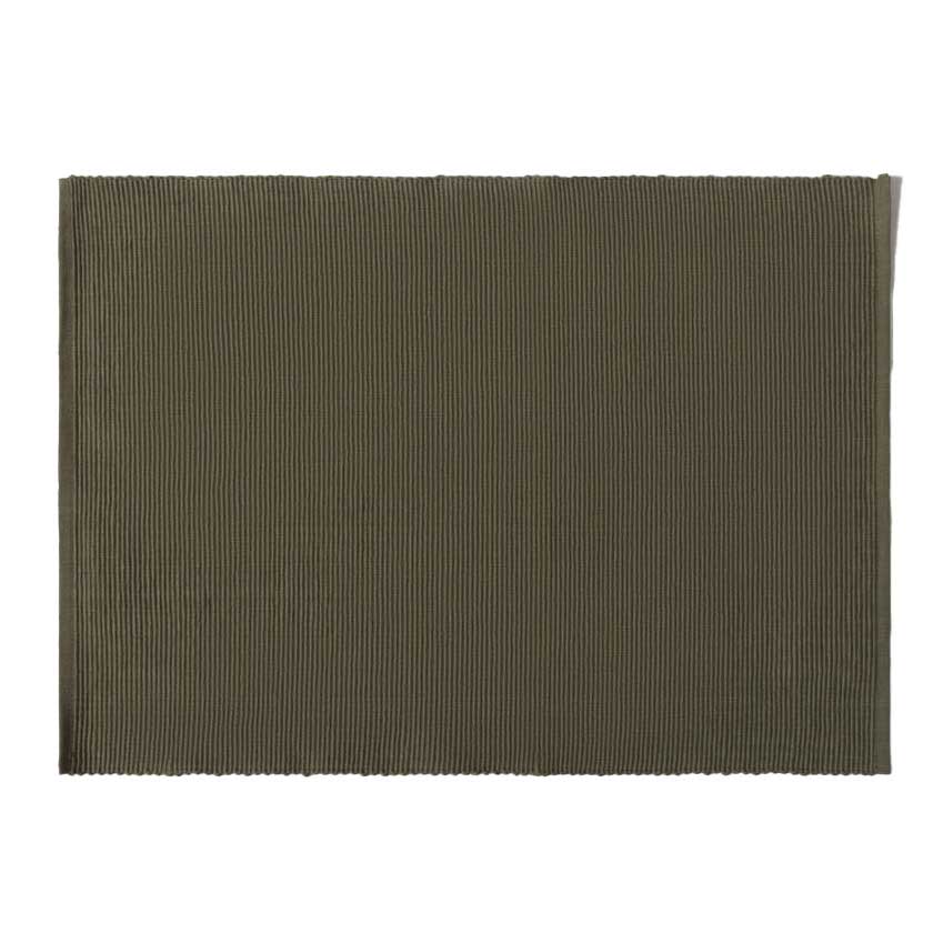 Città Ribbed Placemat Set Of 4 Olive 36.5x50cm