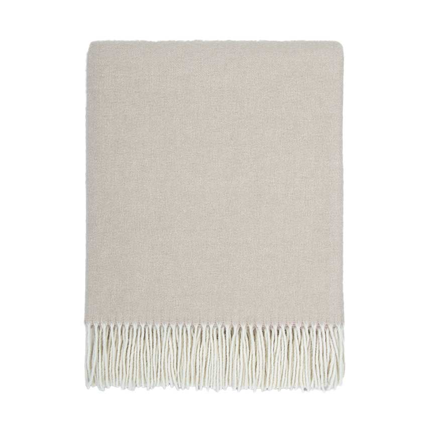 Baya Mosman 100% Merino Wool Throw 140x200cm - Oyster