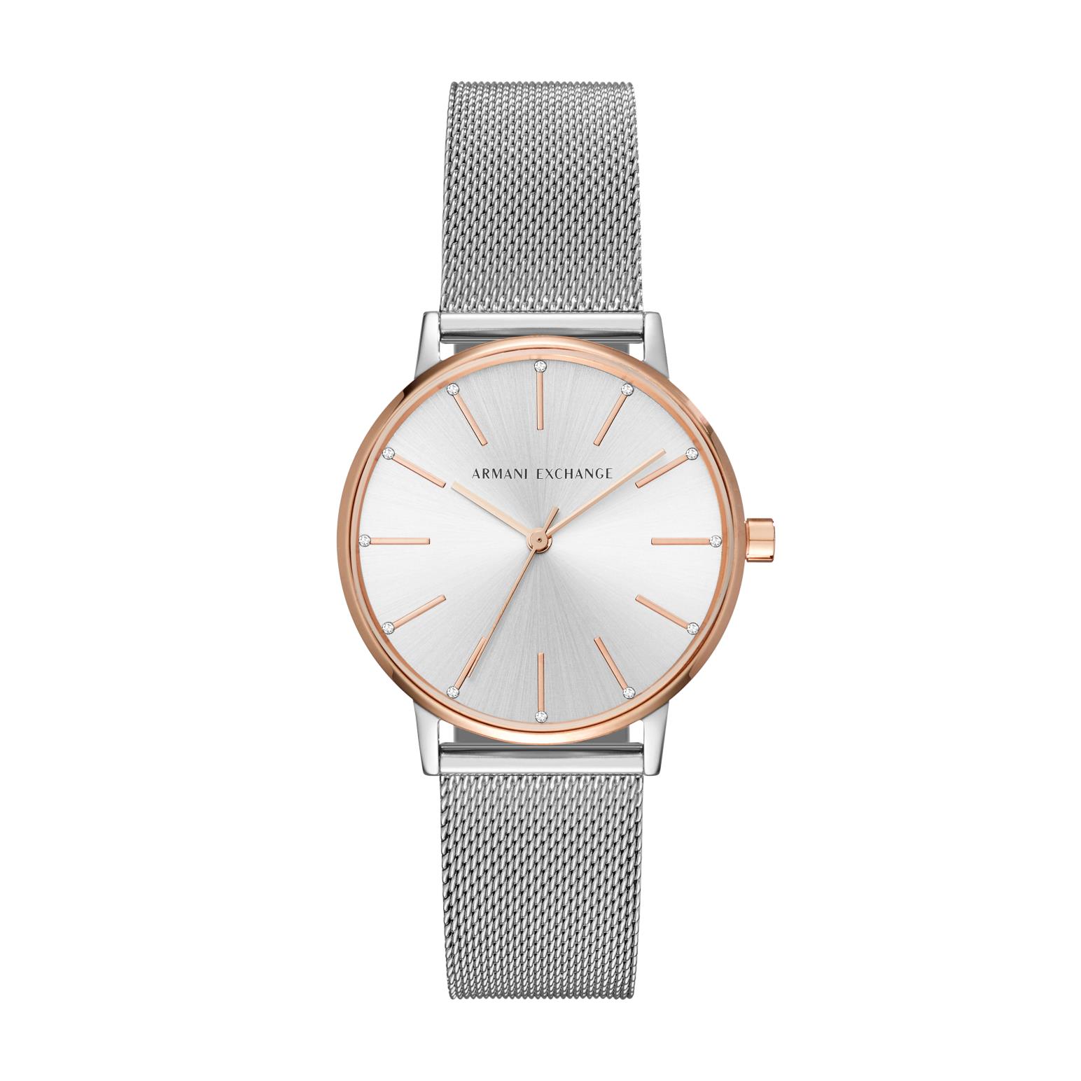 Armani Exchange Lola Silver-Tone Analogue Watch AX5537