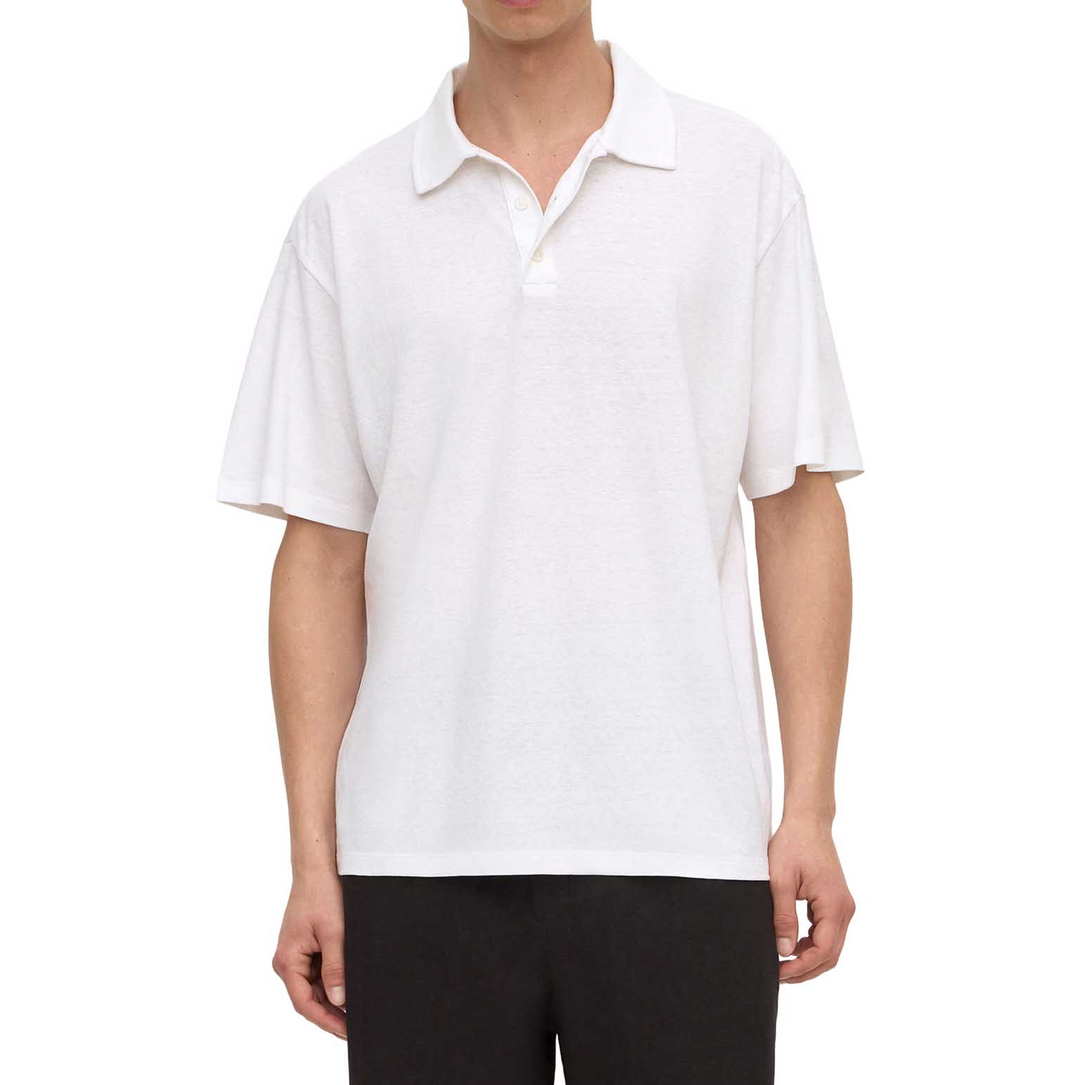 Assembly Label Alonzo Knit Polo White