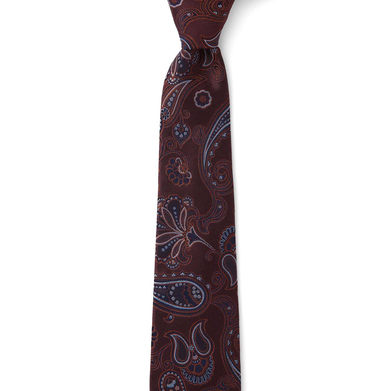 Joe Black Satin Paisley 7.5cm Tie