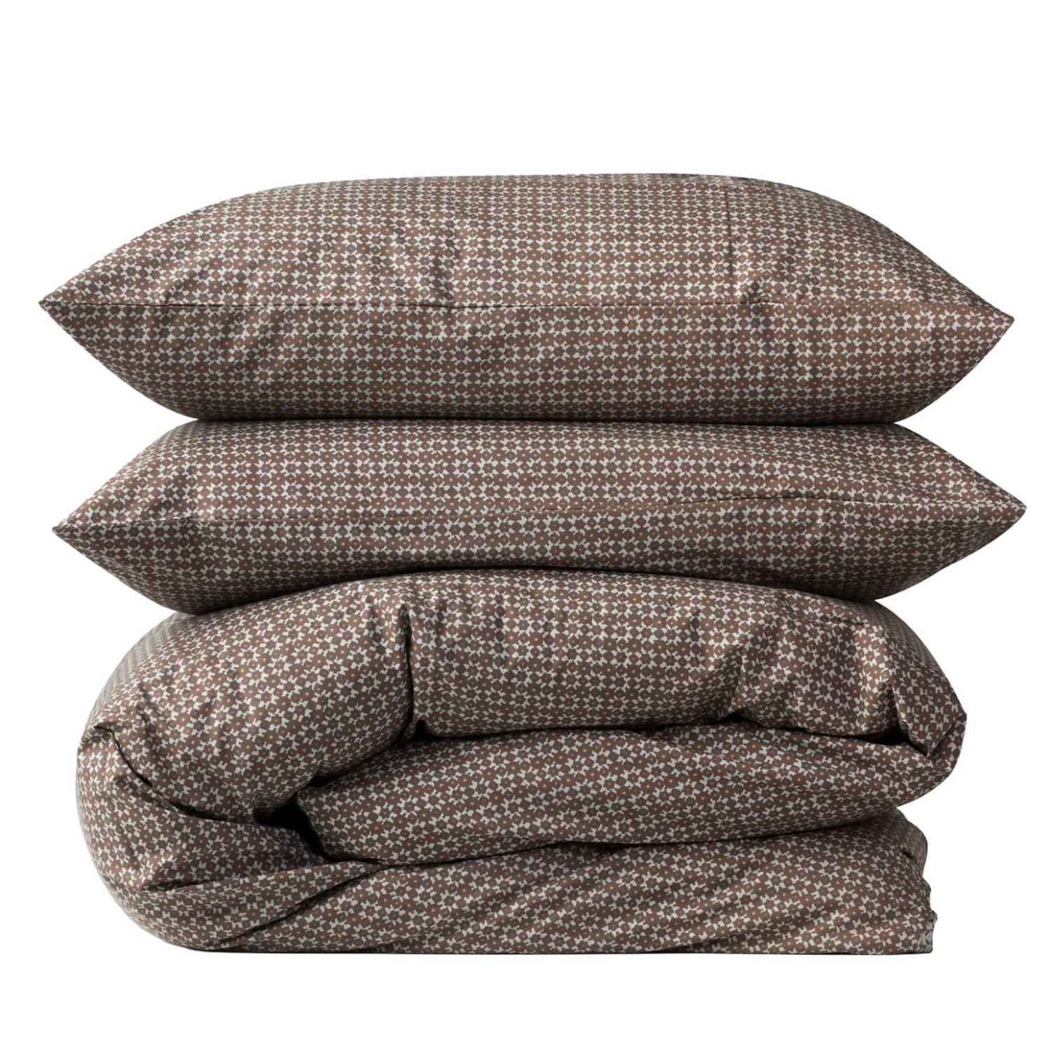 Citt&agrave; Porto Duvet Cover Cocoa/Miso KS/D 180x210cm
