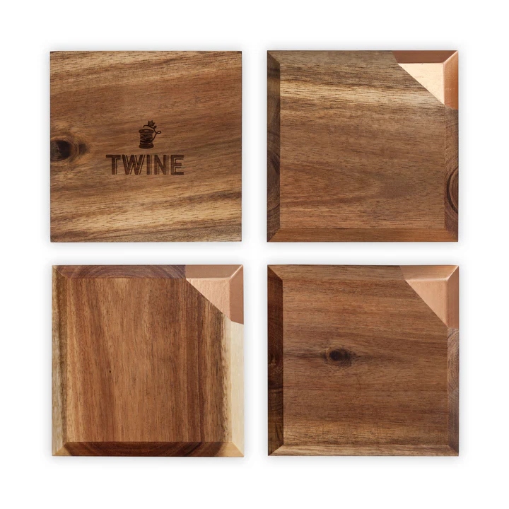 Old Kentucky Home Metallic Dipped Coaster Set By Twine®