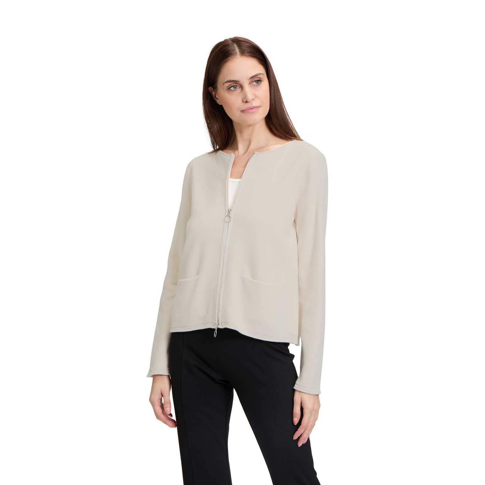 Cardigan Vintage Betty Barclay 100% Laine Rouge - Taille 46 (plutôt 44), Occasion Très Bon état
