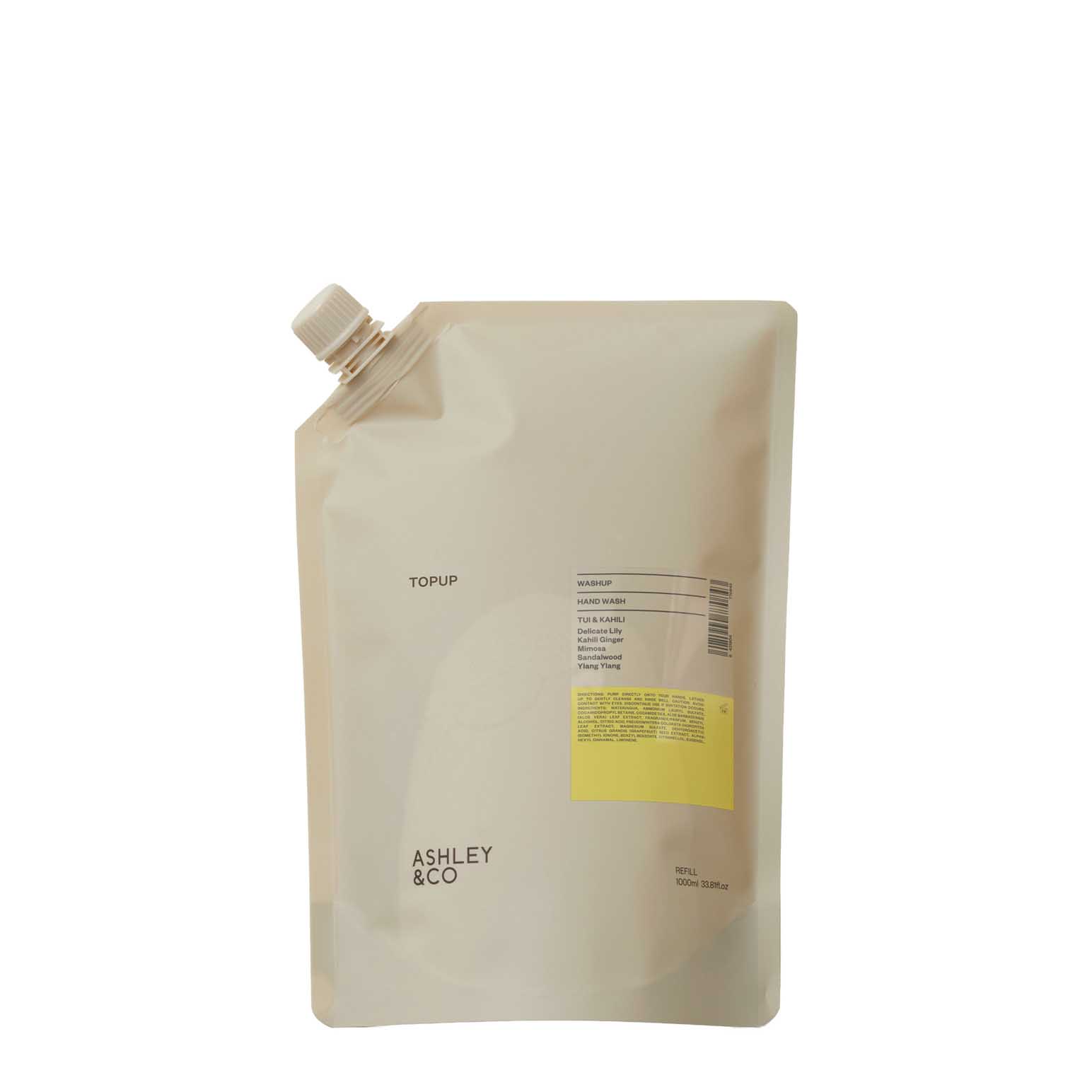 Ashley & Co Washup Tui & Kahili Topup 1L
