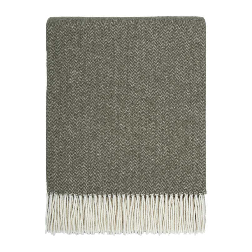 Baya Mosman 100% Merino Wool Throw 140x200cm - Olive