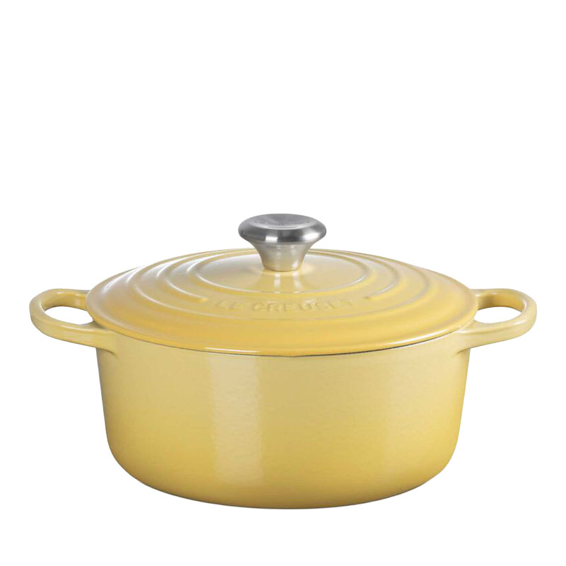 Le Creuset Signature Round Casserole 24cm - Camomille SS Knob