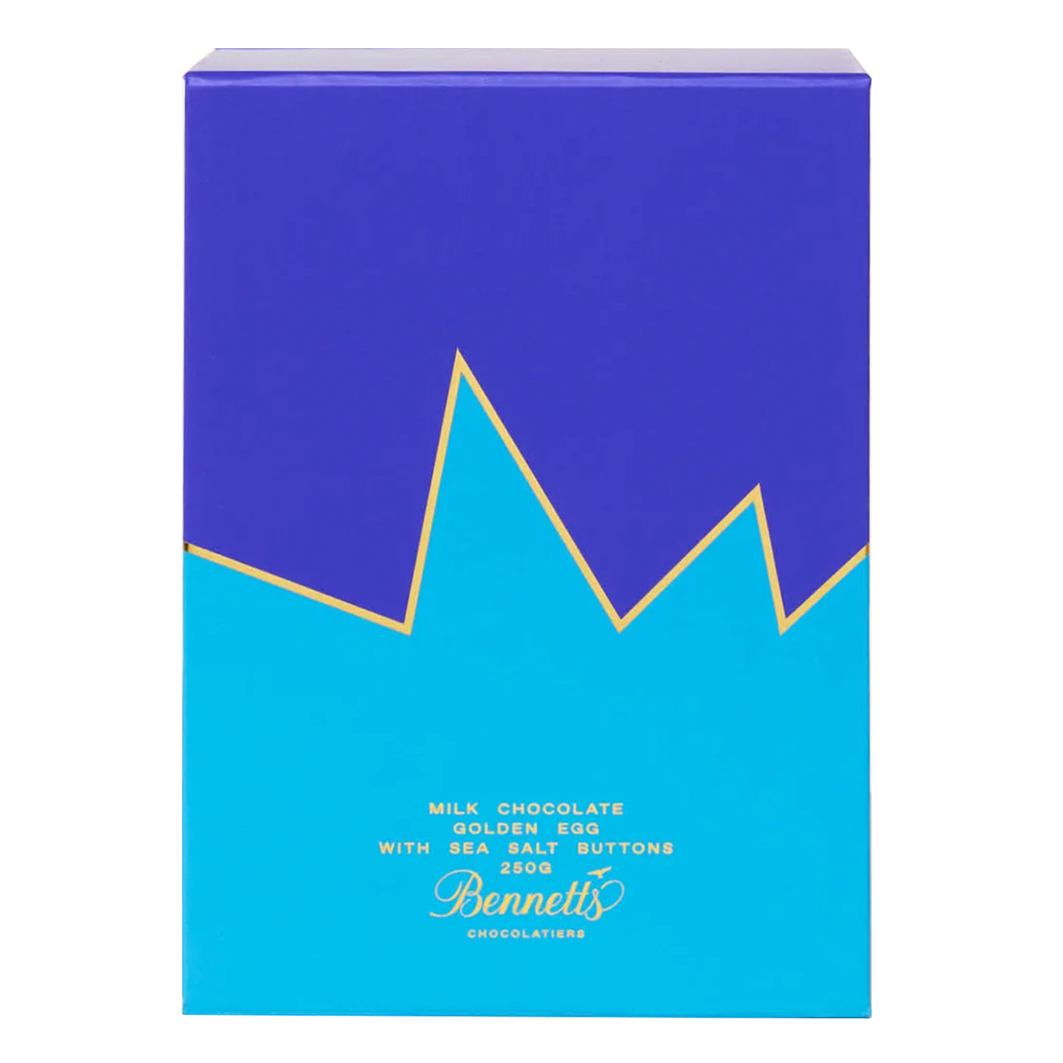 Bennetts of Mangawhai Milk Golden Easter Egg with Sea Salt Buttons 250g