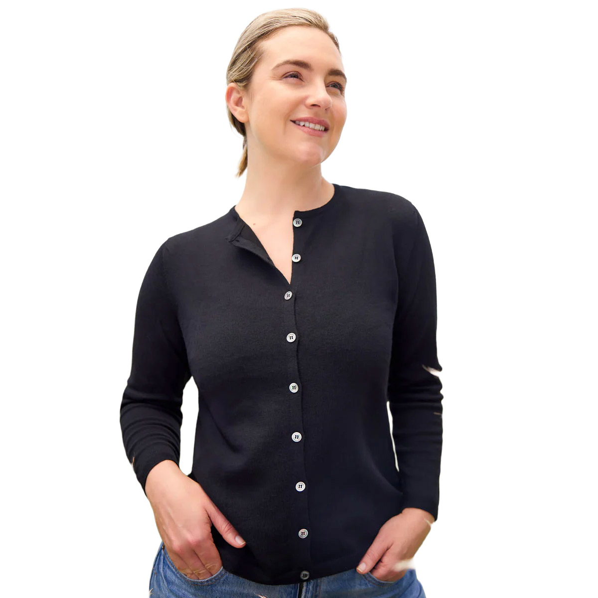 Royal Merino Classic Button Cardigan