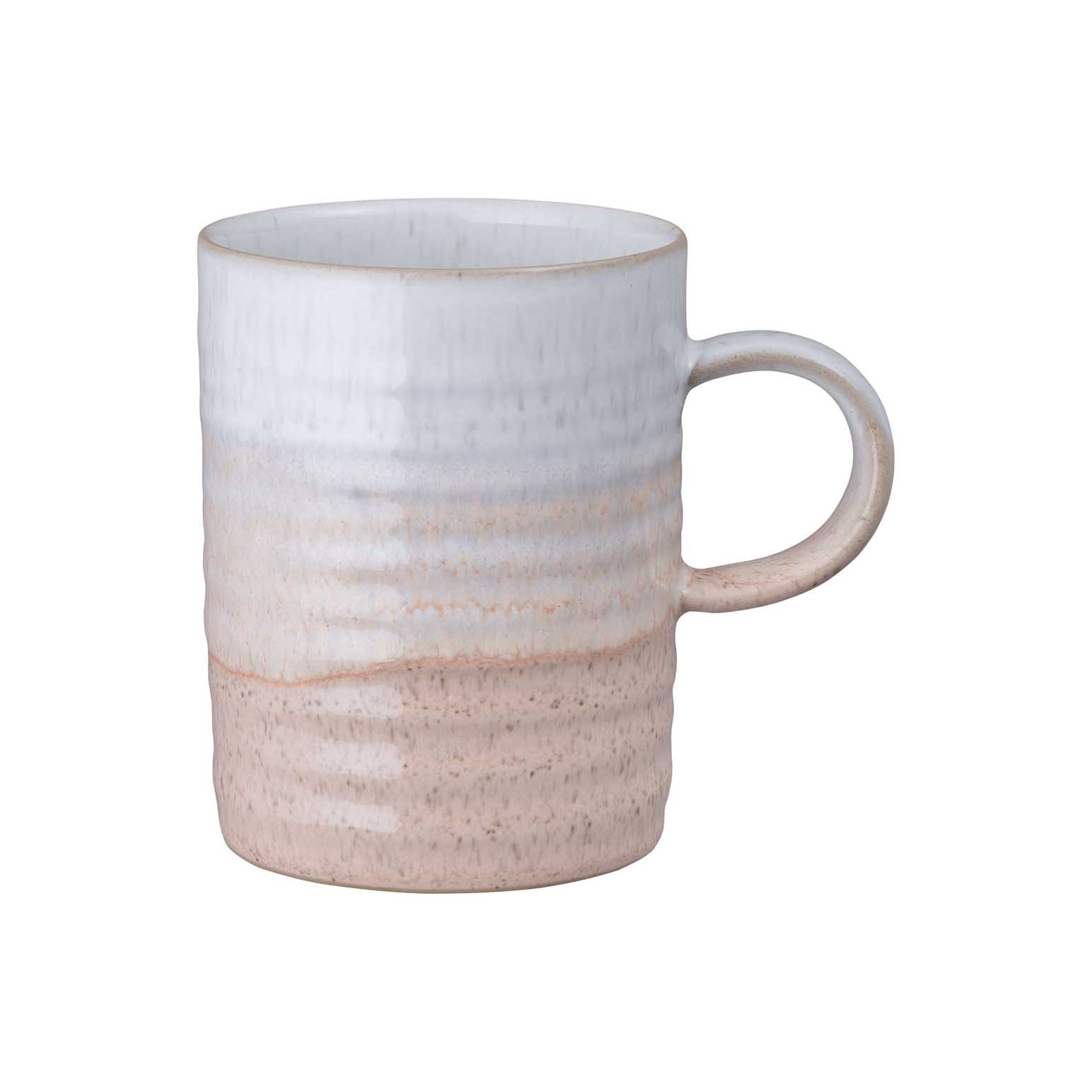 Denby Kiln Pastels Coral Ridged Mug
