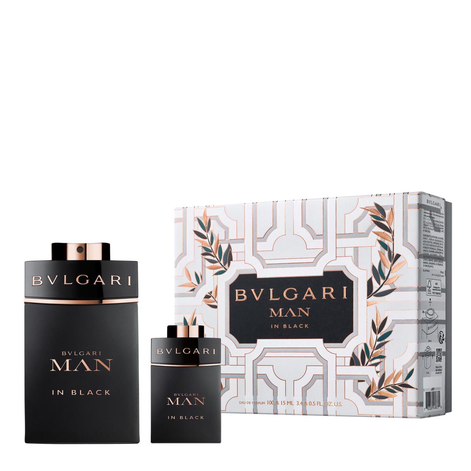 Bvlgari Man In Black 100ml EDP + 15ml EDP Christmas Gift Set