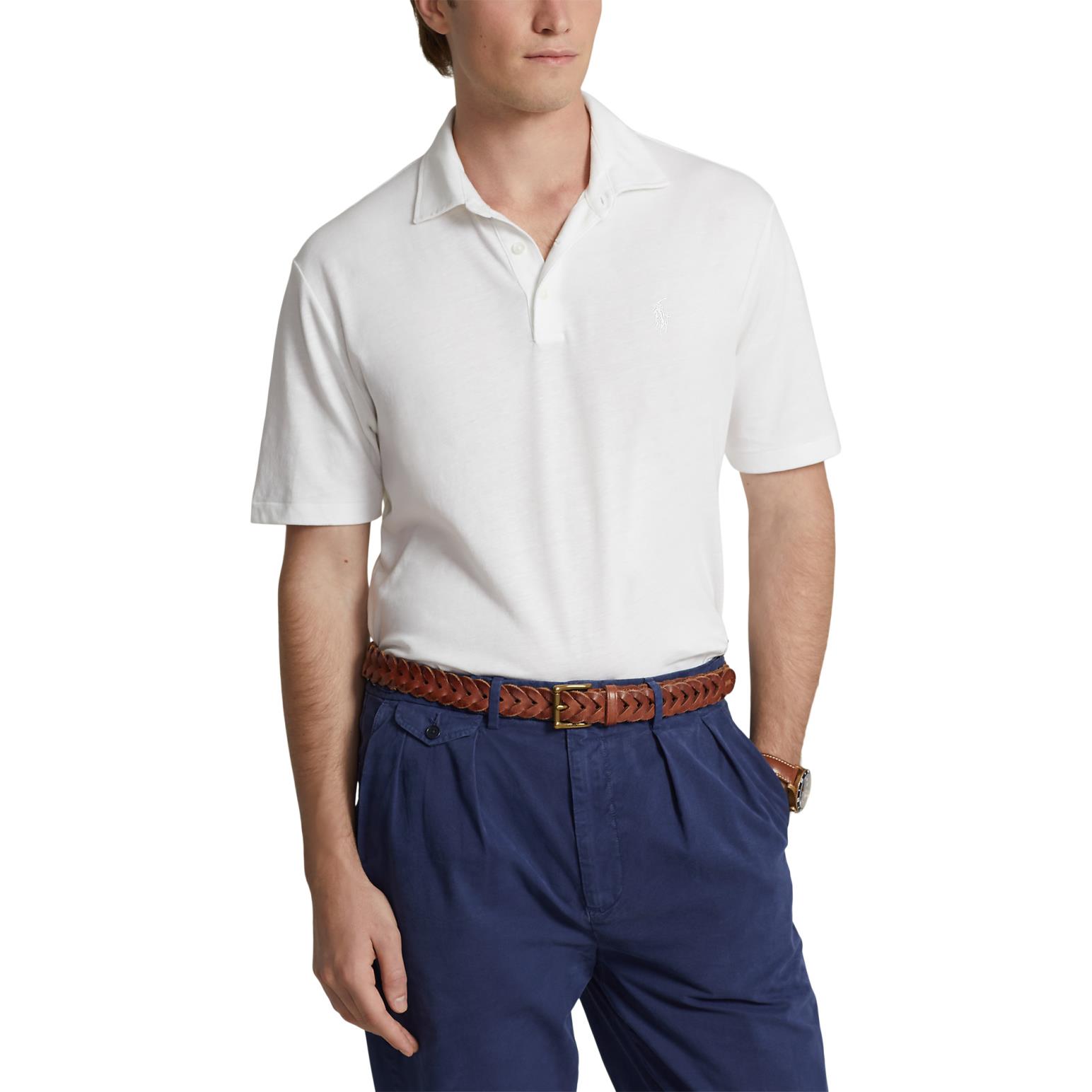 Polo Ralph Lauren Classic Fit Cotton-Linen Mesh Polo Shirt