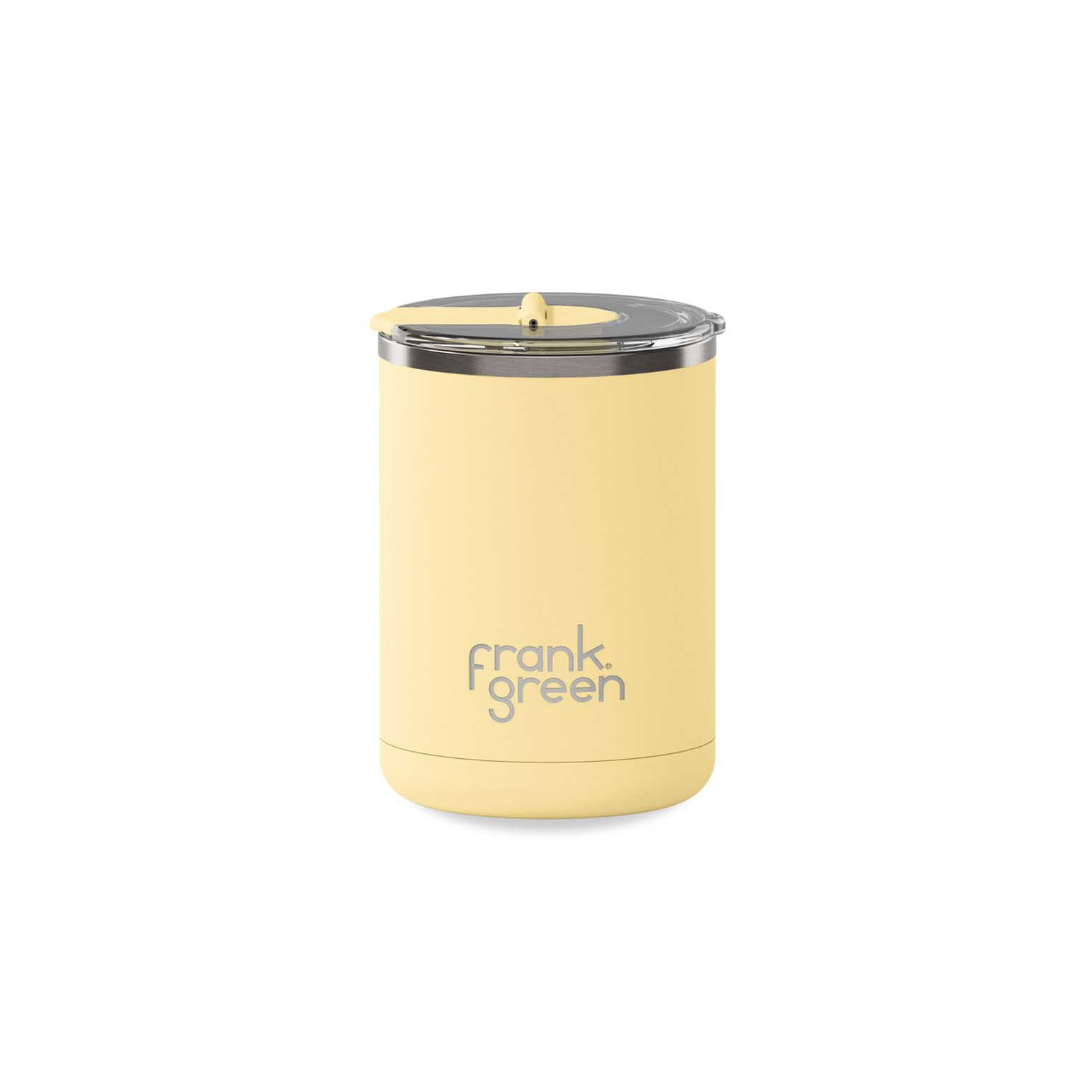 frank green 12oz S/Steel Cup With Screw Hinged Lid Buttermilk