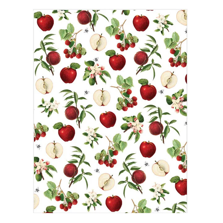 Father Rabbit Tea Towel Apples & Bees