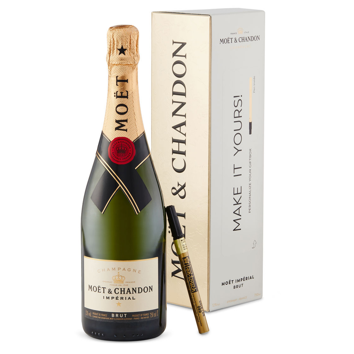 Moet & Chandon With Personalised Gift Box 700ml
