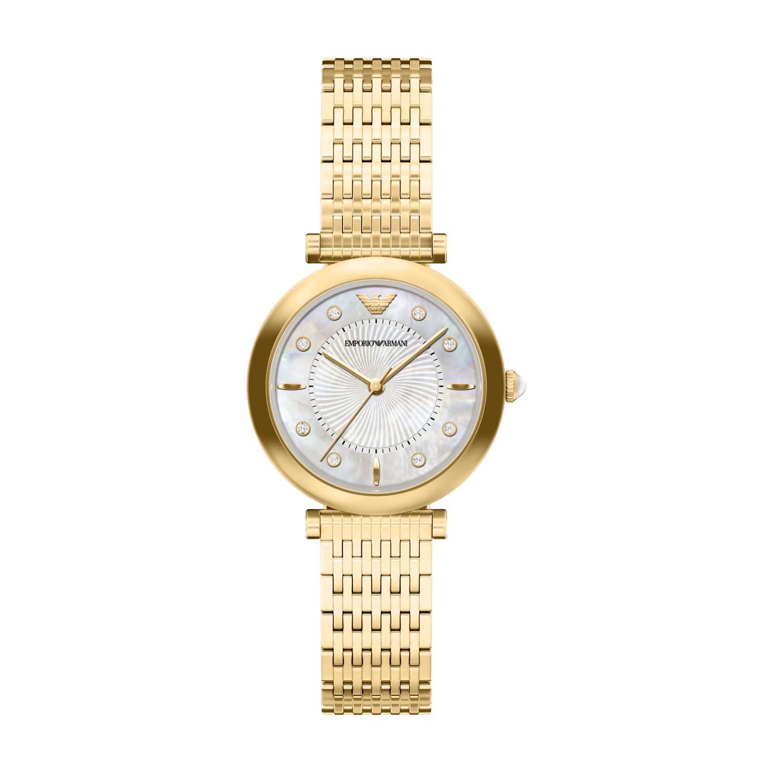 Emporio Armani Archelia Three-Hand Gold-Tone Stainless Steel Watch