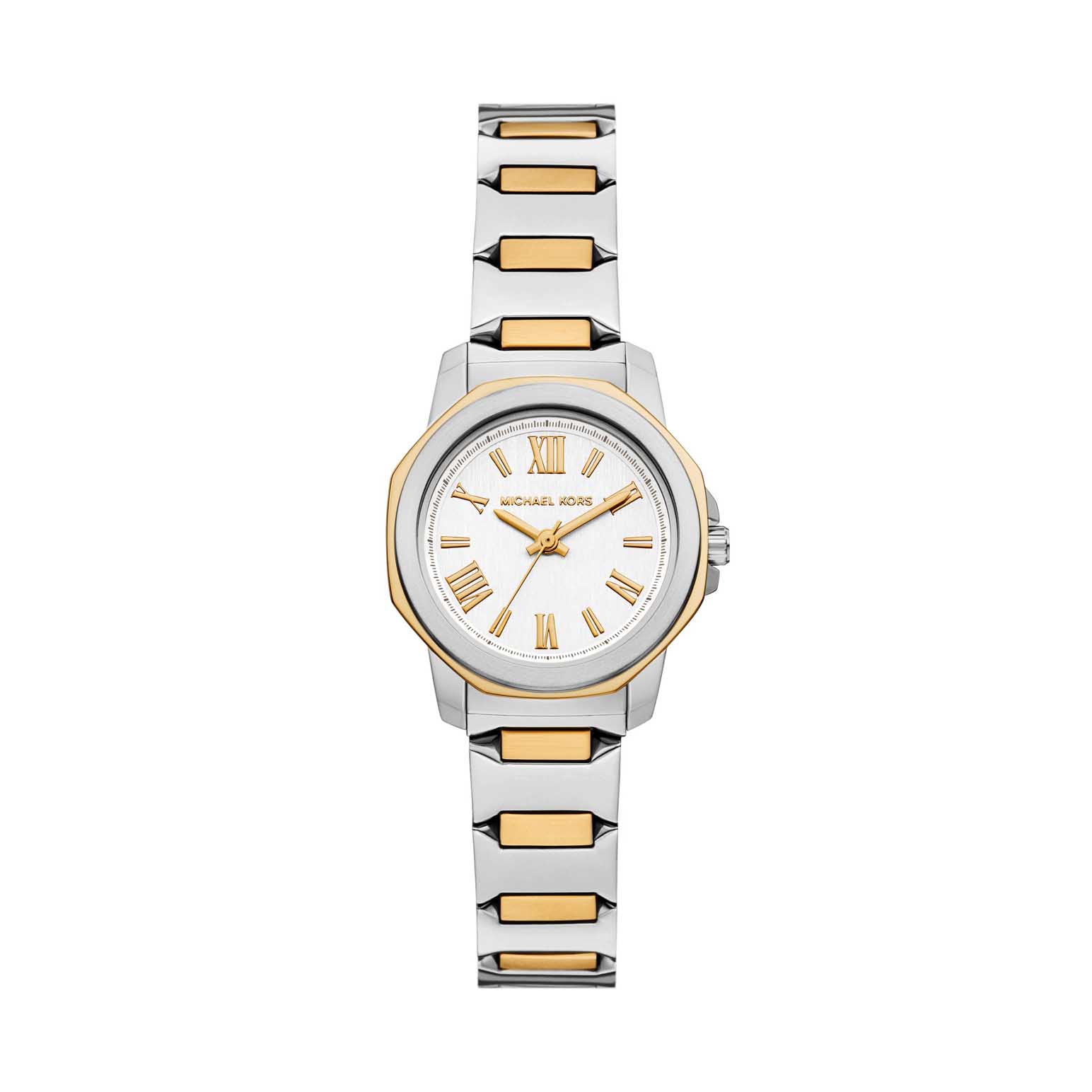 Michael Kors Prescott Three-Hand Two-Tone Stainless Steel Watch
