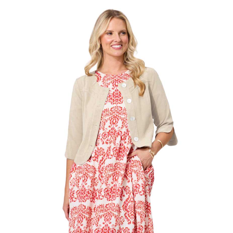 Lemon Tree Amalfi Linen Jacket
