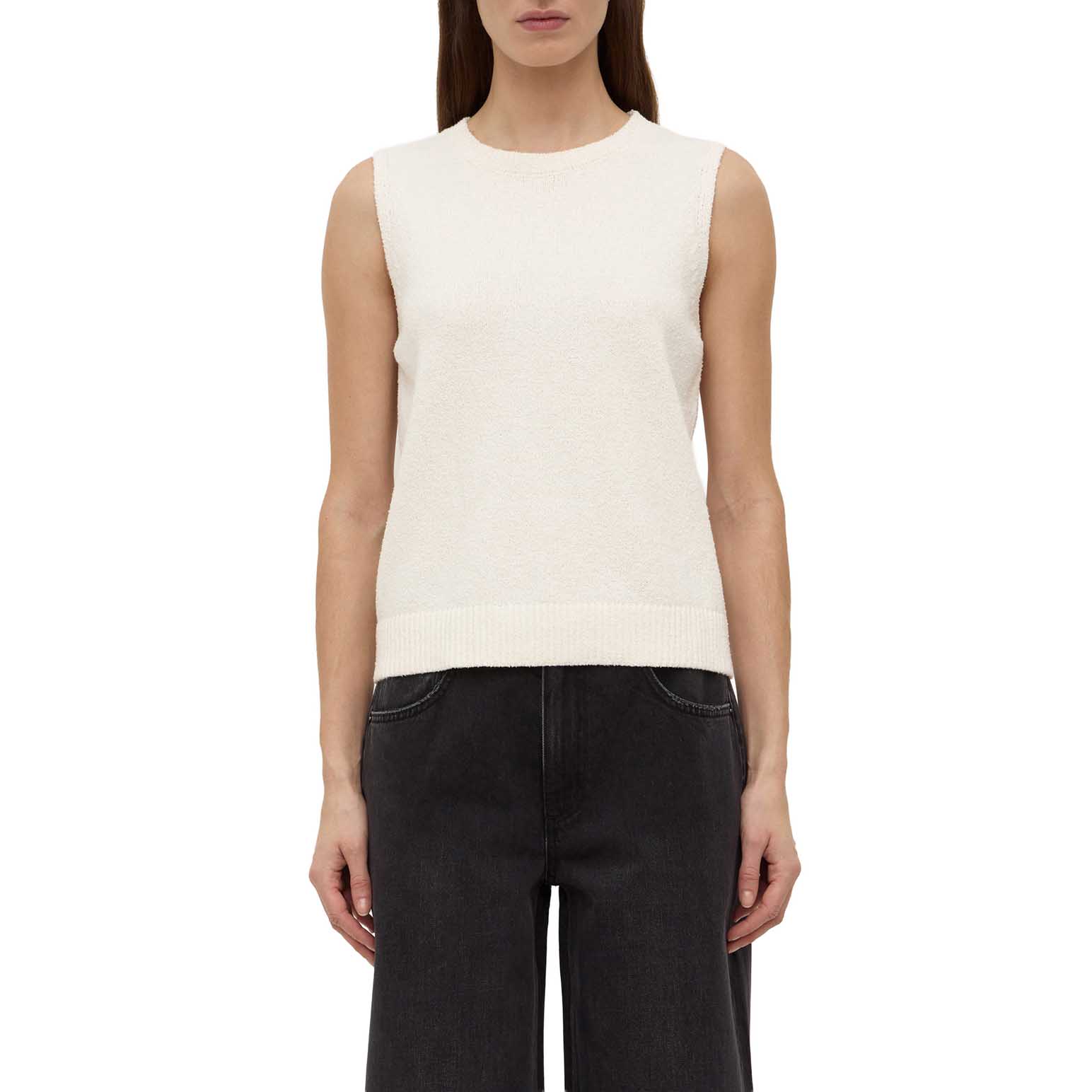 Assembly Label Palma Knit Vest Cream