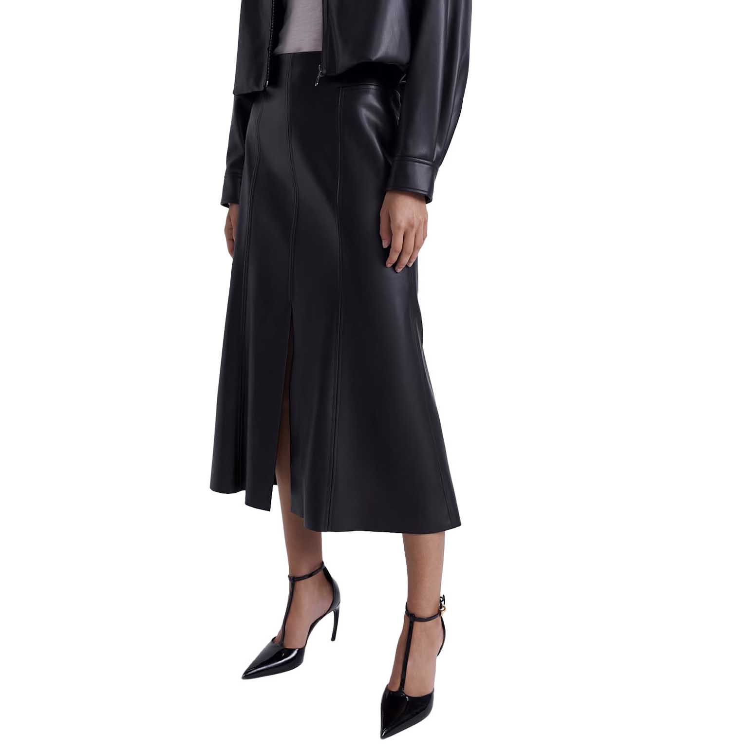 SABA Viv Vegan Panel Midi Skirt