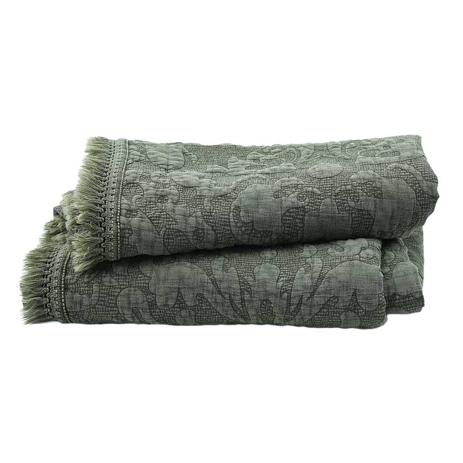 MM Linen Mayen Throw 150x200 - Olive